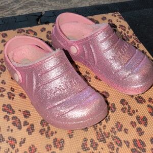 Nautica Croc Style Lined Clogs. Pink. Youth Size 3 Women's 5